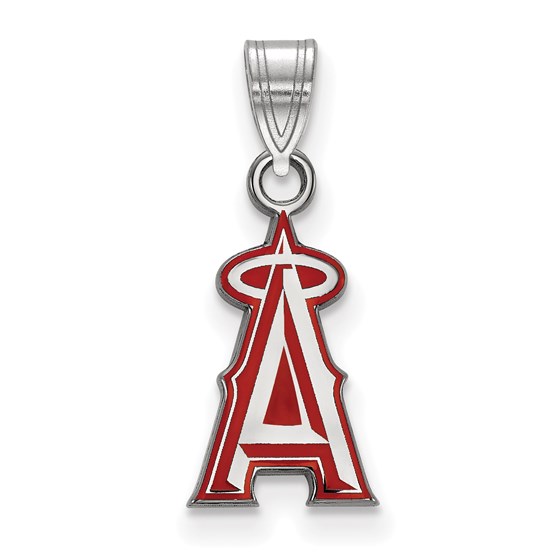 Sterling Silver MLB Los Angeles Angels 18 mm Pendant Sterling Silver MLB Los Angeles Angels 18 mm Pendant